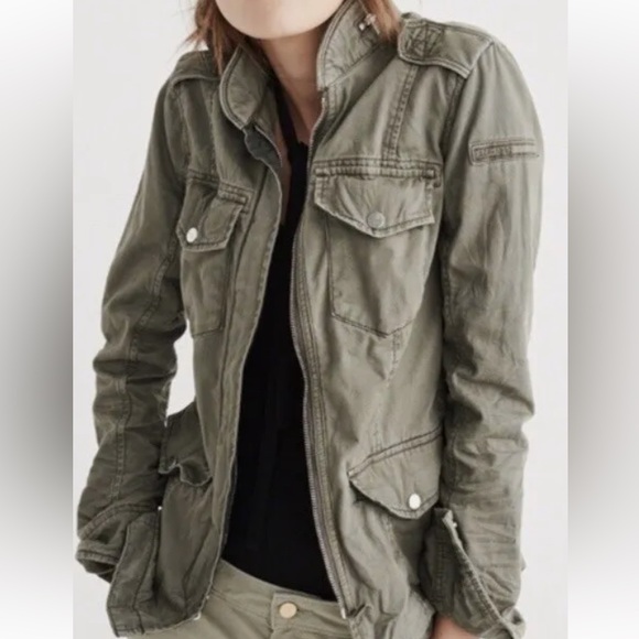 Abercrombie & Fitch Jackets & Blazers - Abercrombie Military Jacket, Small, Tan